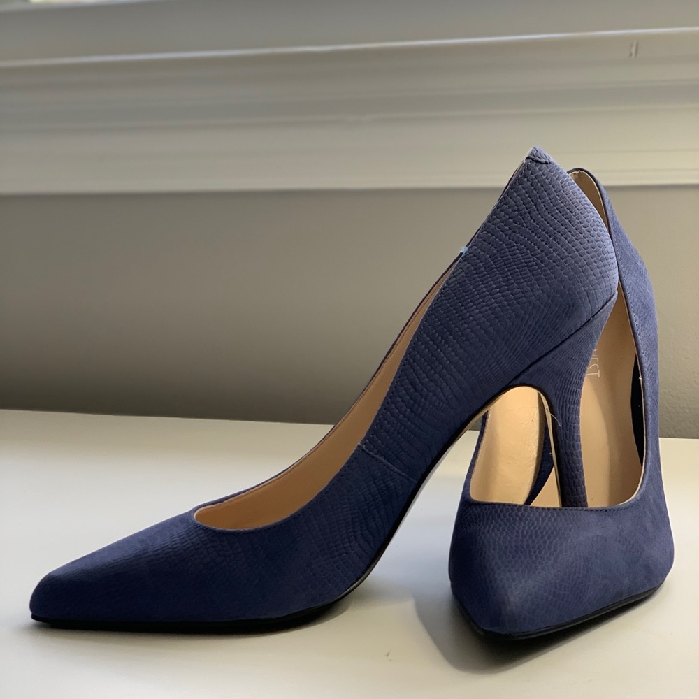 Nine West Shimmer Pumps Sz 7 Blue